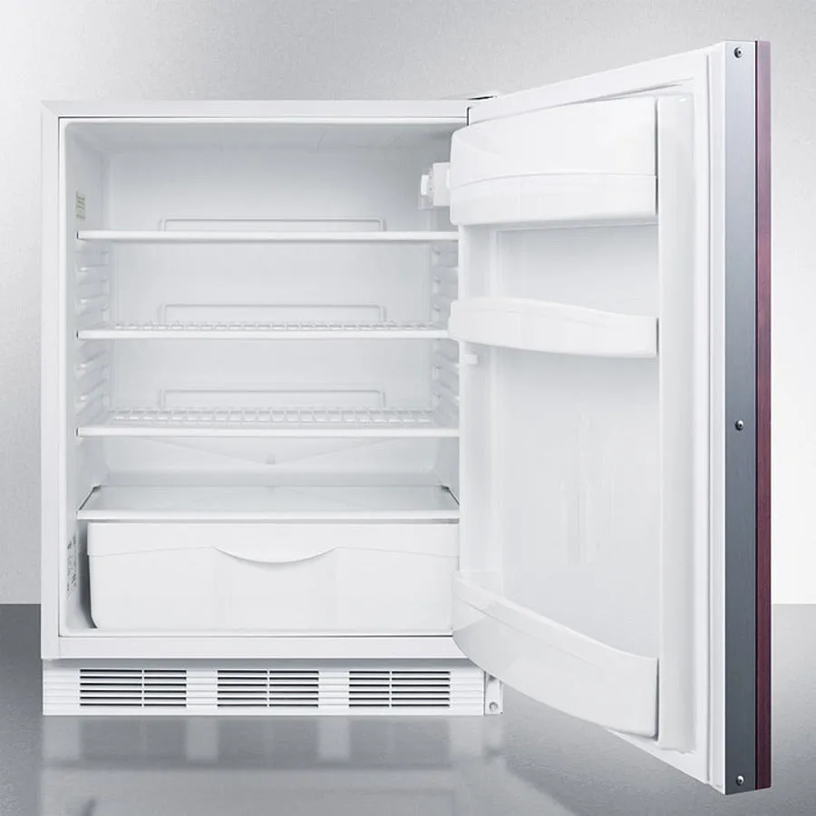 Accucold 24" Wide Built-In All-Refrigerator ADA Compliant with Integrated Door Frame - FF6LWBI7IFADA