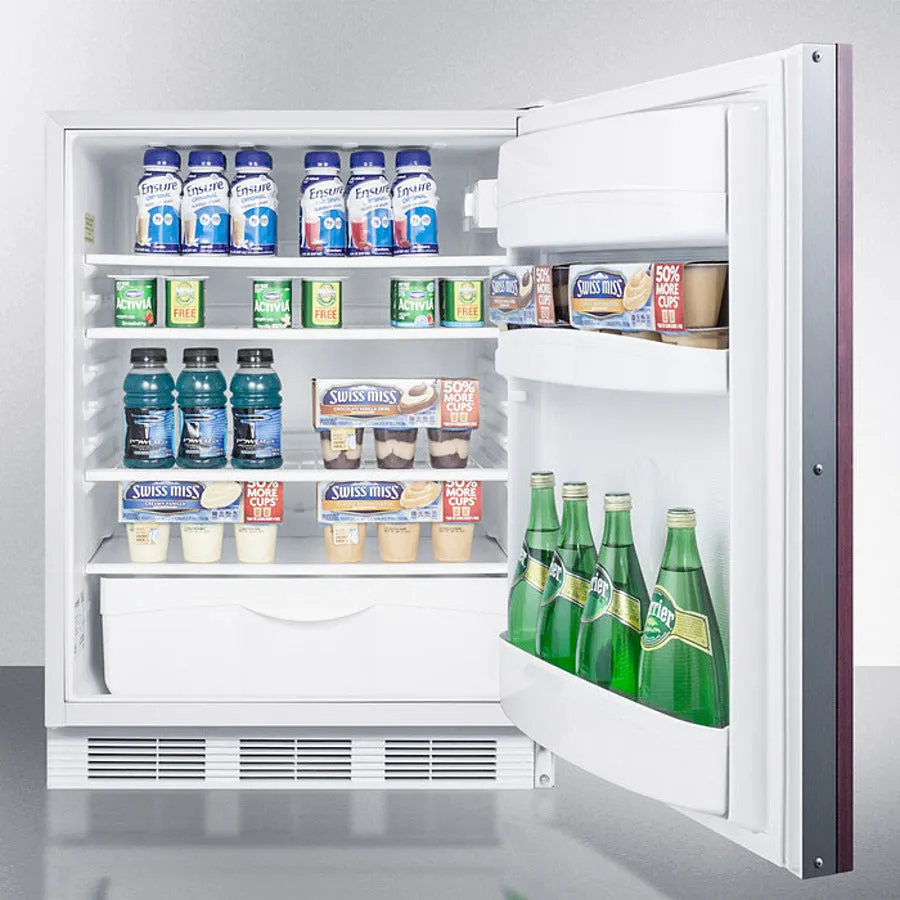 Accucold 24" Wide Built-In All-Refrigerator ADA Compliant with Integrated Door Frame - FF6LWBI7IFADA