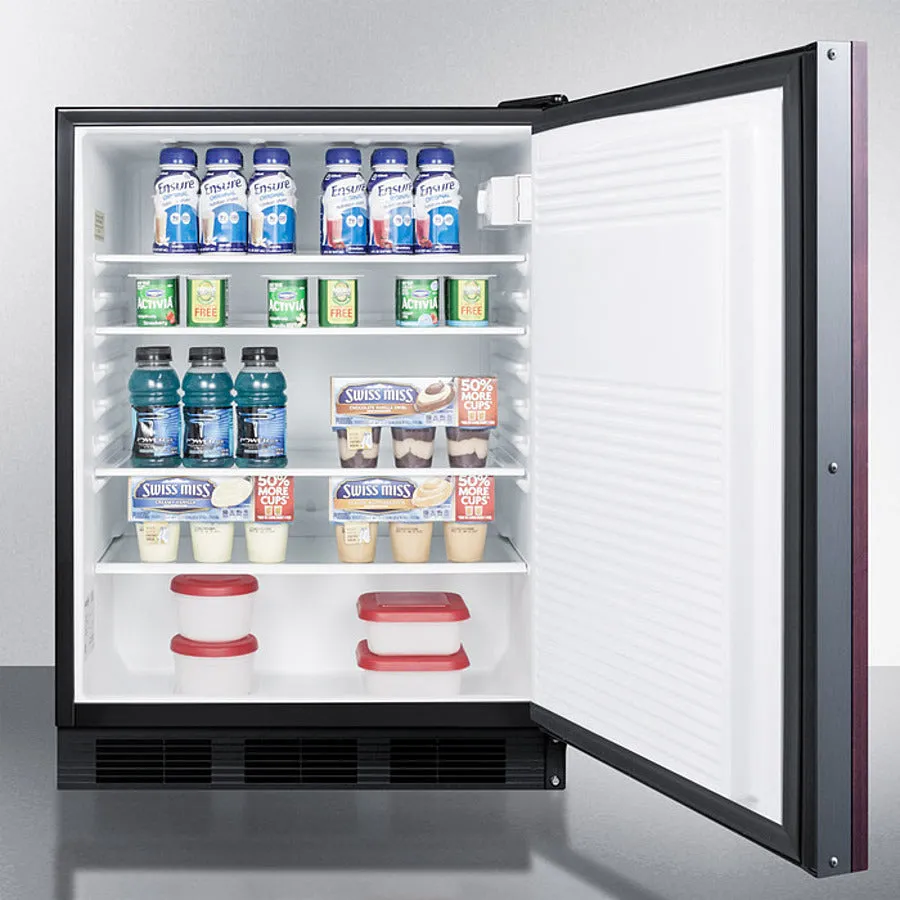 Accucold 24" Wide Built-In All-Refrigerator with Integrated Door Frame ADA Compliant - FF7BKBIIFADA