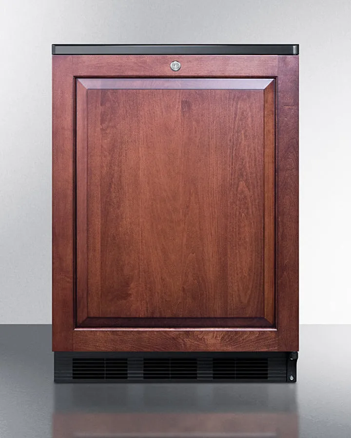 Accucold 24" Wide Built-In All-Refrigerator with Integrated Door Frame - FF7LBLKBIIF