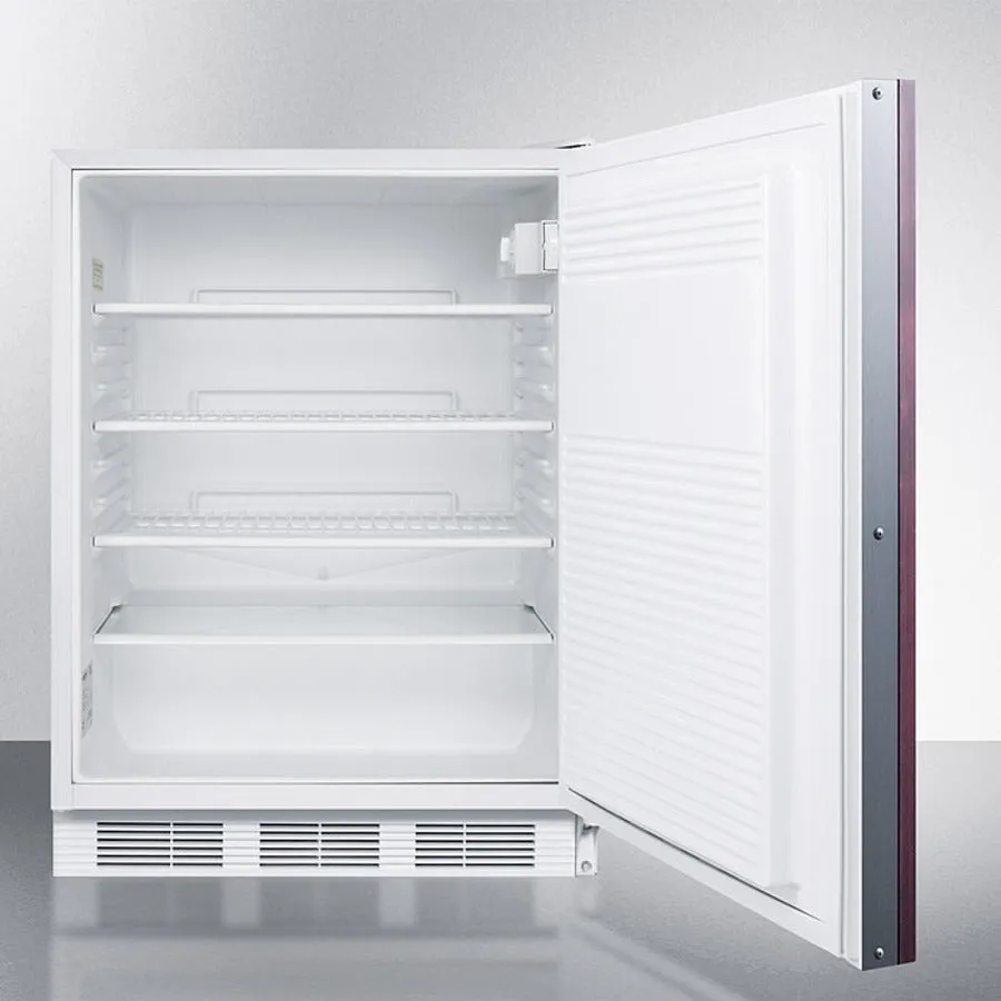 Accucold 24" Wide Built-In All-Refrigerator with Integrated Door Frame - FF7WBIIF