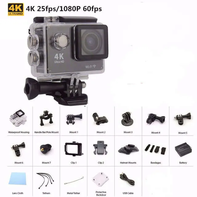 Action Camera 1080P Full HD with Accessories