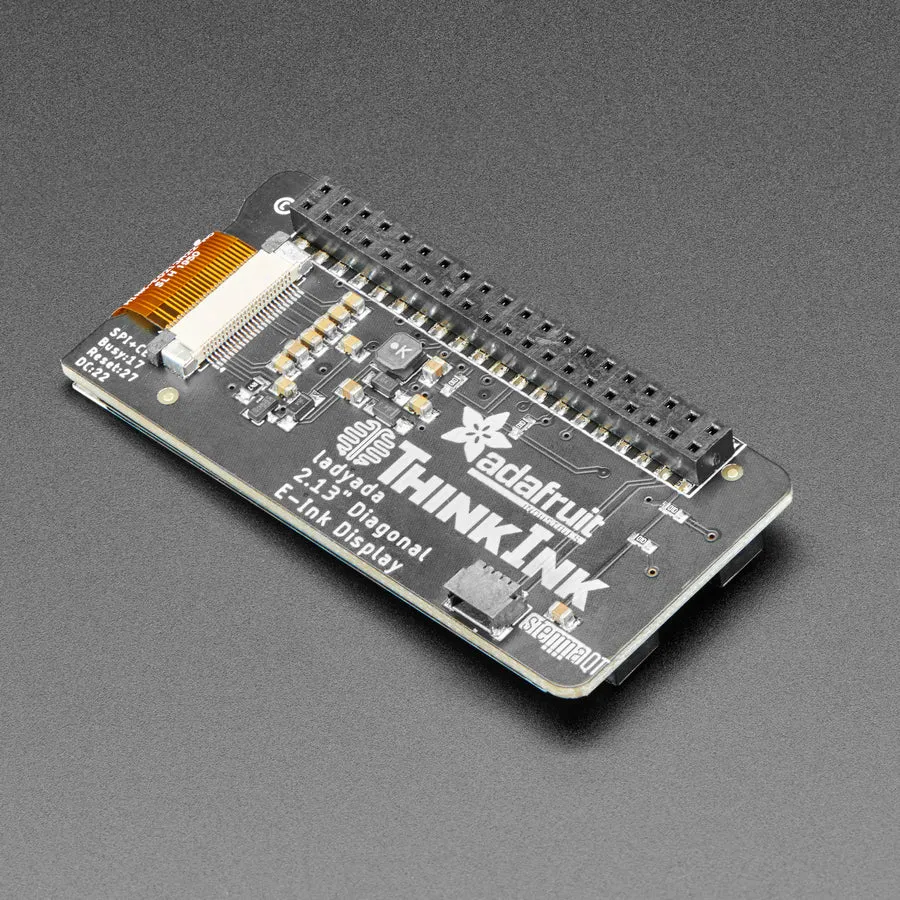 Adafruit 2.13" Monochrome E-Ink Bonnet for Raspberry Pi