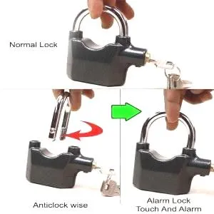Anti Theft System Security Pad Lock with Burglar Smart Alarm Siren Motion Sensor Secure
