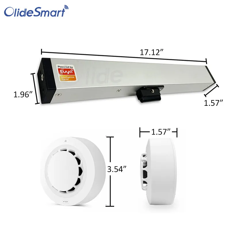 APP Control Automatic Smoke Alarm Window Opener, Smart Electric Kitchen Window Closer