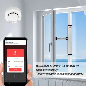 APP Control Automatic Smoke Alarm Window Opener, Smart Electric Kitchen Window Closer