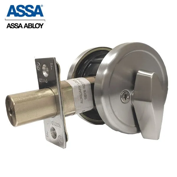 ASSA - M90 Series - Maximum  Restricted - Single Cylinder Deadbolt - Optional Keying - 626 - Satin Chrome - Grade 2