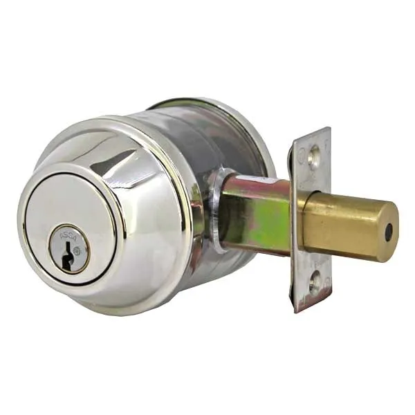 ASSA - M90 Series - Maximum  Restricted - Single Cylinder Deadbolt - Optional Keying - 626 - Satin Chrome - Grade 2