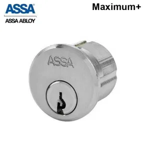 ASSA - Maximum  - Mortise Cylinder - Adams Rite Cam - 1-1/4" - 626 - Satin Chrome
