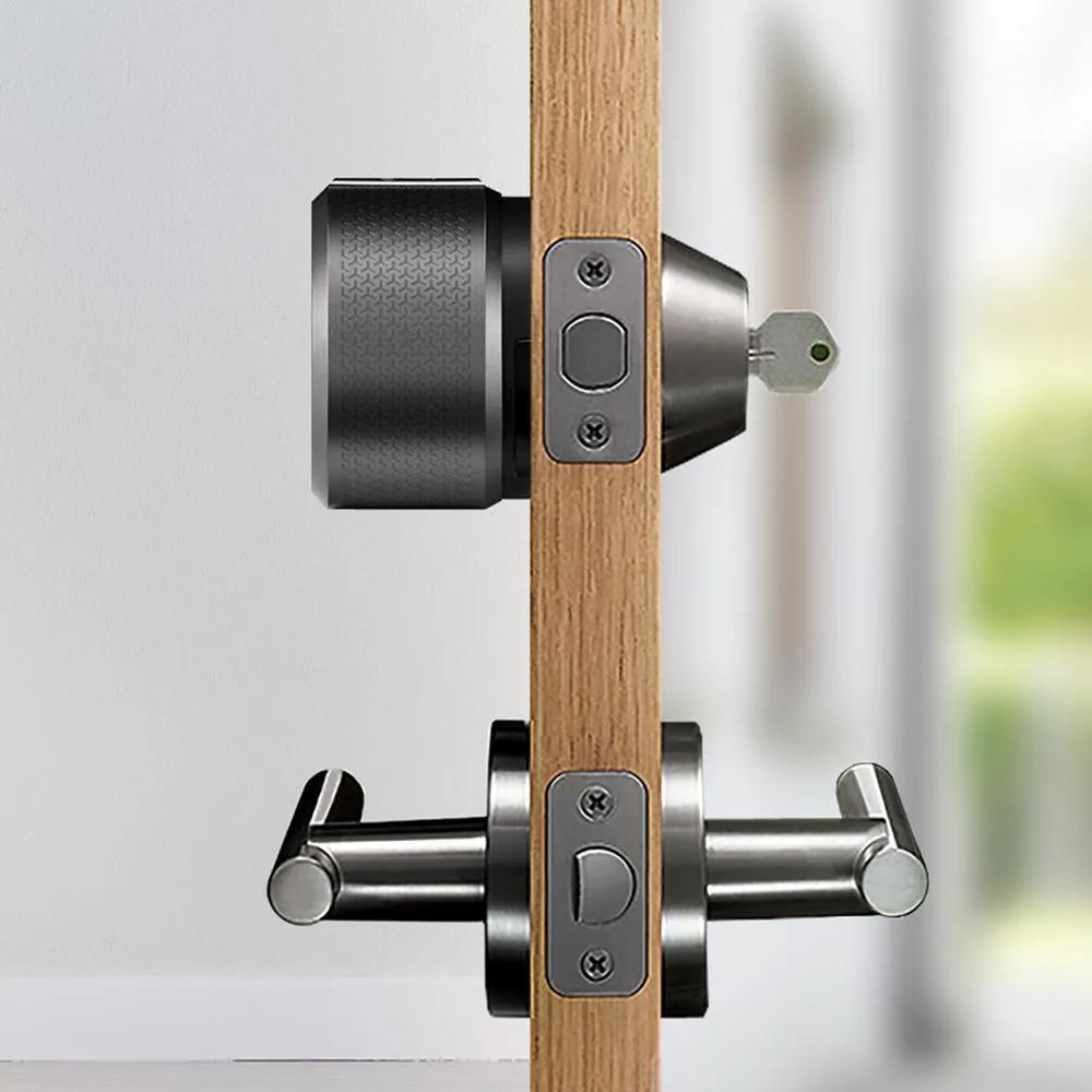 August Smart Lock Pro   Connect, Dark Gray