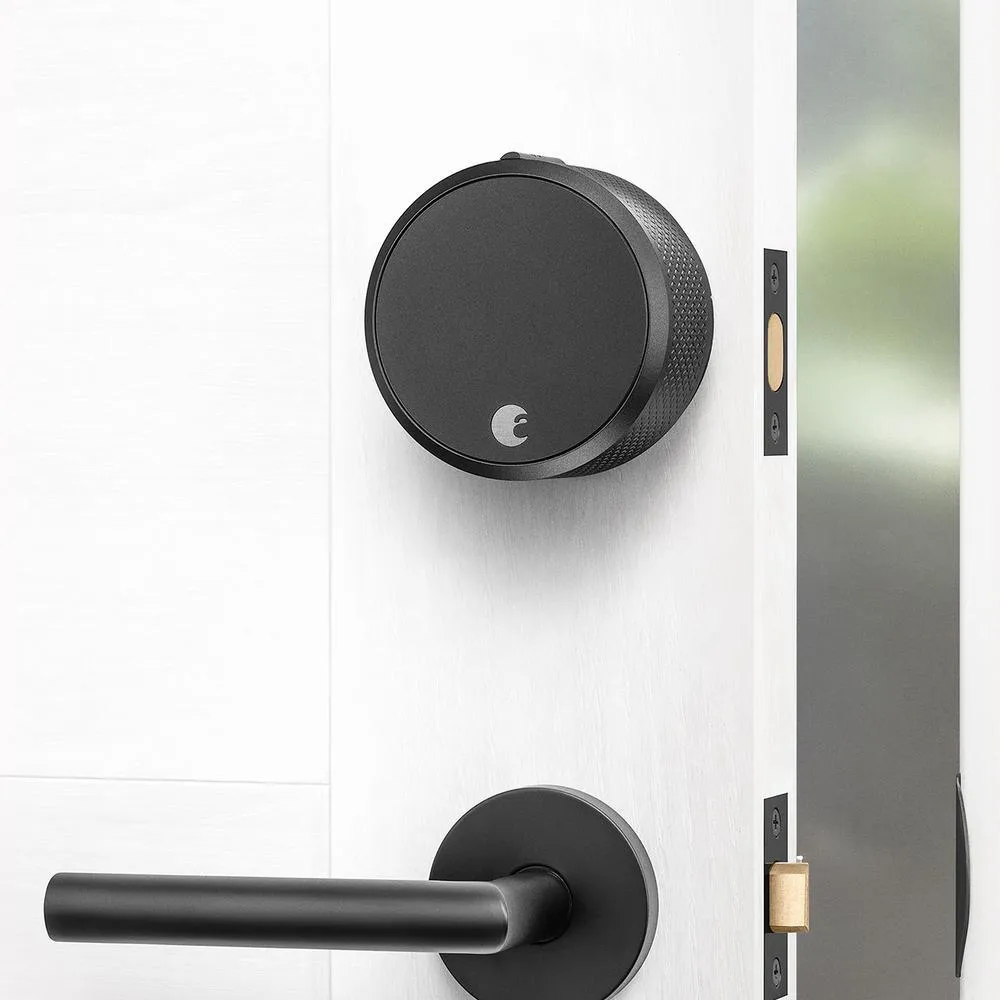 August Smart Lock Pro   Connect, Dark Gray