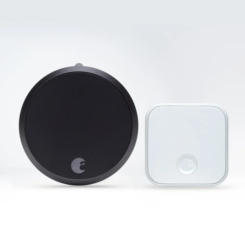August Smart Lock Pro   Connect, Dark Gray
