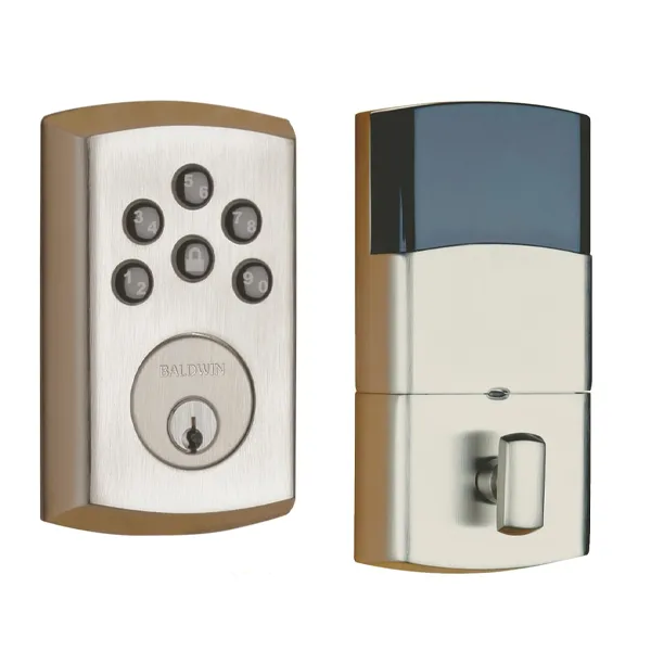 Baldwin Estate Soho - 8285 Contemporary Keyless Electronic Deadbolt - Singl Cyl - Optional Z-Wave - Satin Nickel - Grade 2