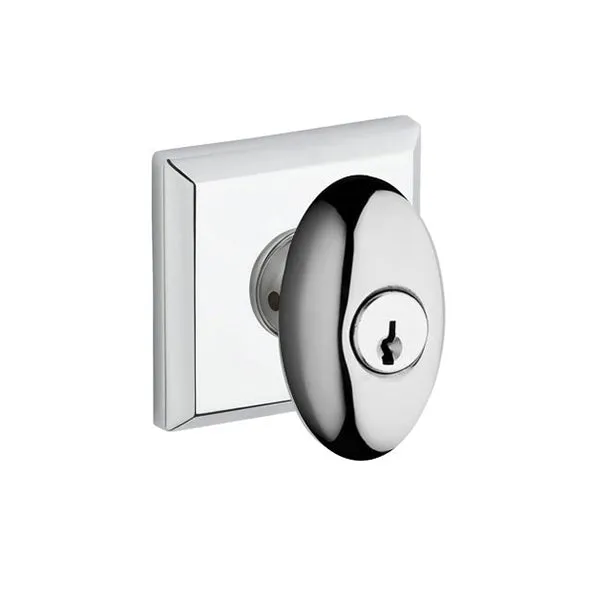 Baldwin Estate - Traditional Square Reserve Deadbolt - Optional Function - 260 - Polished Chrome - Grade 1
