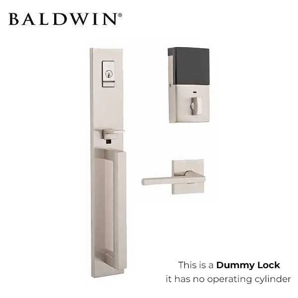 Baldwin - Evolved Minneapolis - Full Dummy Handleset - 5162 Interior Lever - Left Handed  - Satin Nickel - Grade 2