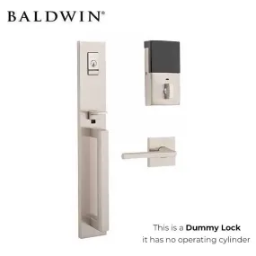 Baldwin - Evolved Minneapolis - Full Dummy Handleset - 5162 Interior Lever - Left Handed  - Satin Nickel - Grade 2