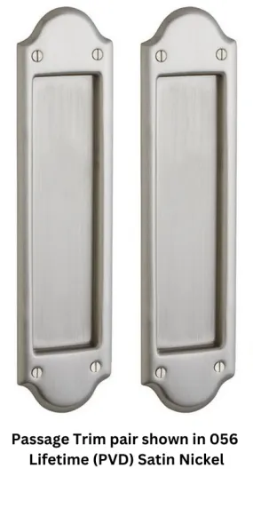 Baldwin - Pocket Door Locks - Boulder - Passage Trim Only (Pair)