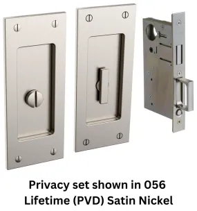 Baldwin - Pocket Door Locks - Santa Monica (Small) - Privacy Pocket Door Set