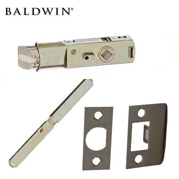 Baldwin Reserve - PS.RUS.RSR - Rustic Knob Set - Rustic Square Rose - 481 - Dark Bronze - Passage - Grade 2