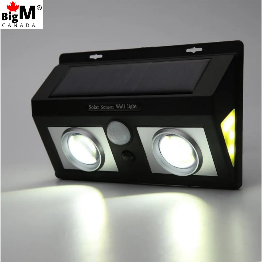 BigM 1000 Lumens Super Bright Outdoor Solar Lights with Motion Sensor