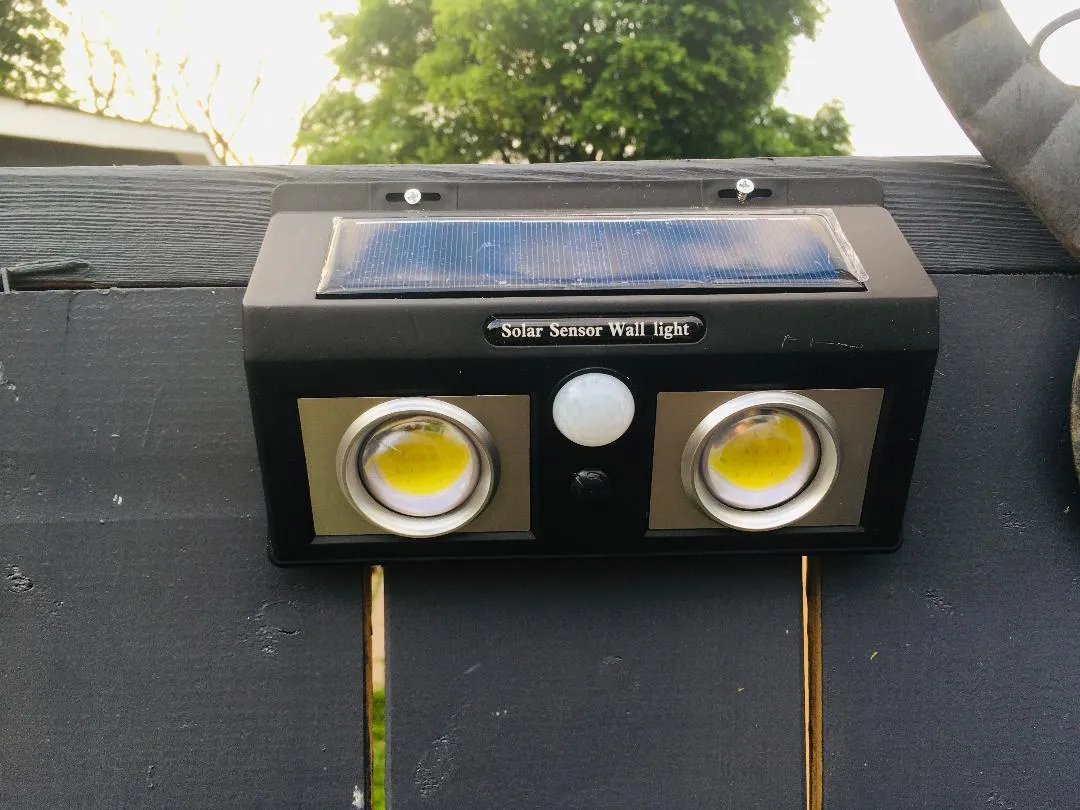BigM 1000 Lumens Super Bright Outdoor Solar Lights with Motion Sensor