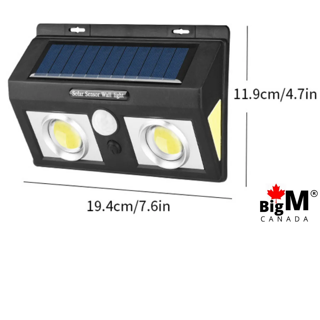 BigM 1000 Lumens Super Bright Outdoor Solar Lights with Motion Sensor