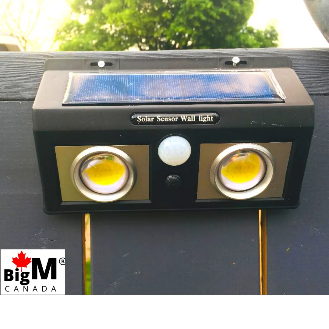 BigM 1000 Lumens Super Bright Outdoor Solar Lights with Motion Sensor