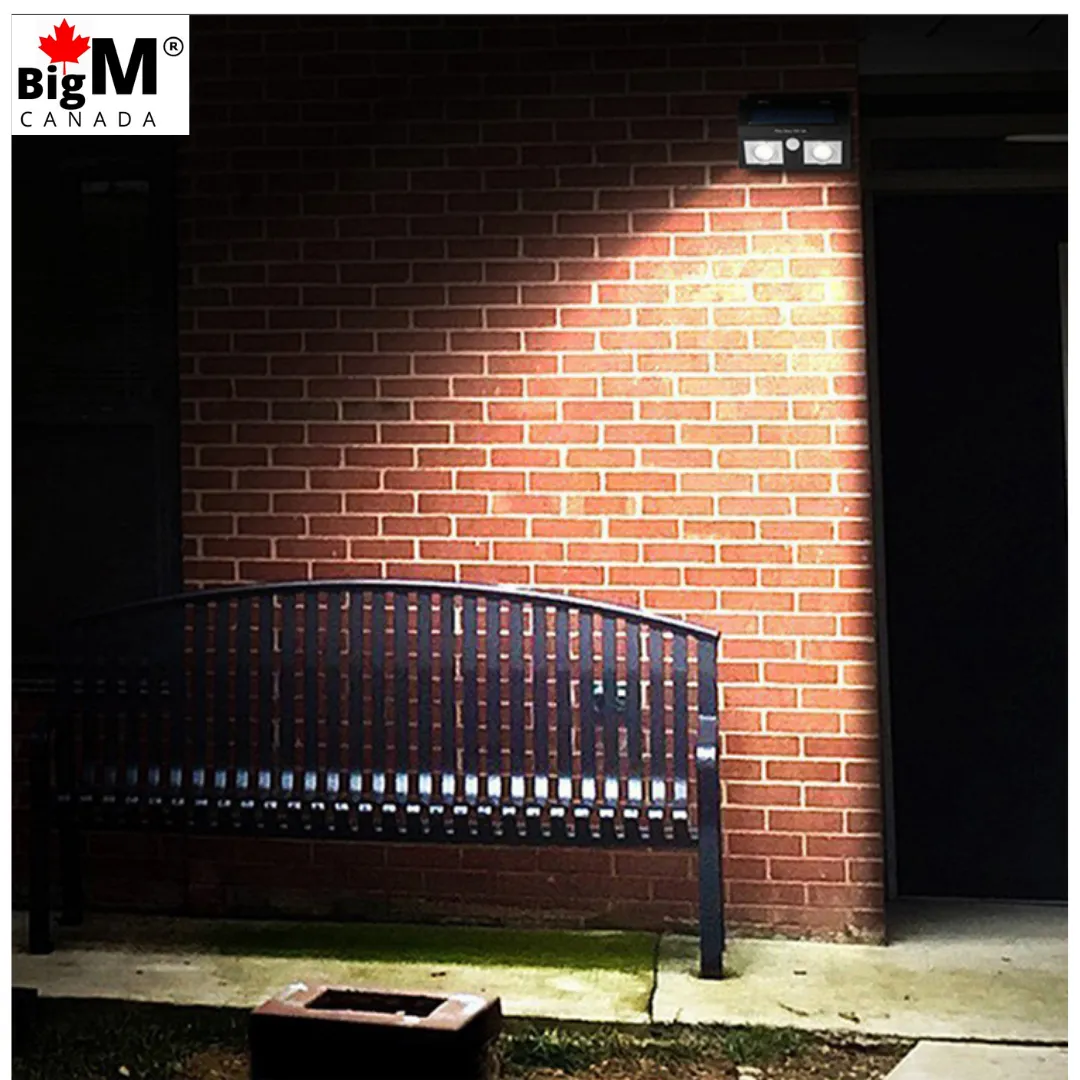 BigM 1000 Lumens Super Bright Outdoor Solar Lights with Motion Sensor