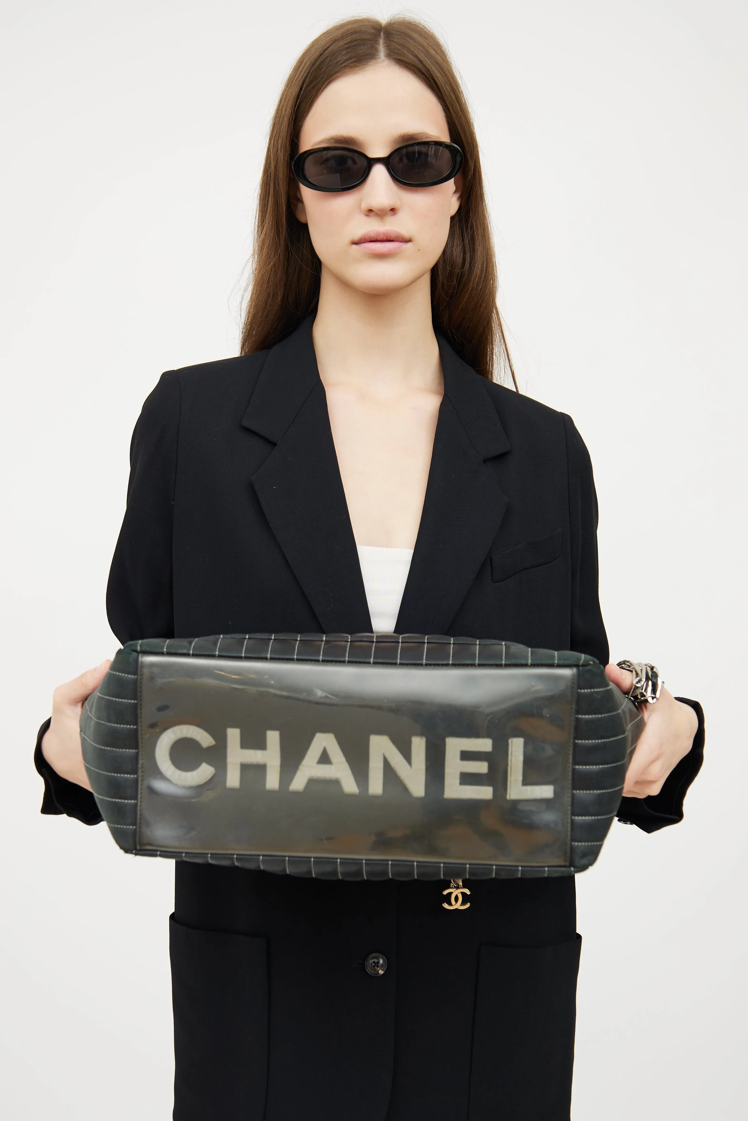 Black Mademoiselle Ligne Tote Bag