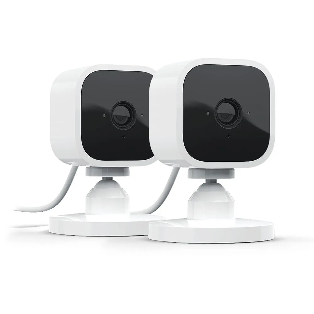 Blink Mini - 2Pack | Indoor plug-in pet security camera, 1080p HD - White *