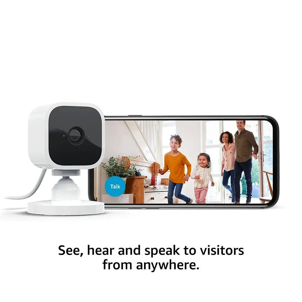 Blink Mini - 2Pack | Indoor plug-in pet security camera, 1080p HD - White *