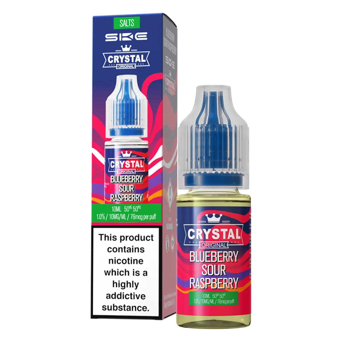 Blueberry Sour Raspberry Nic Salt by SKE Crystal 10ml