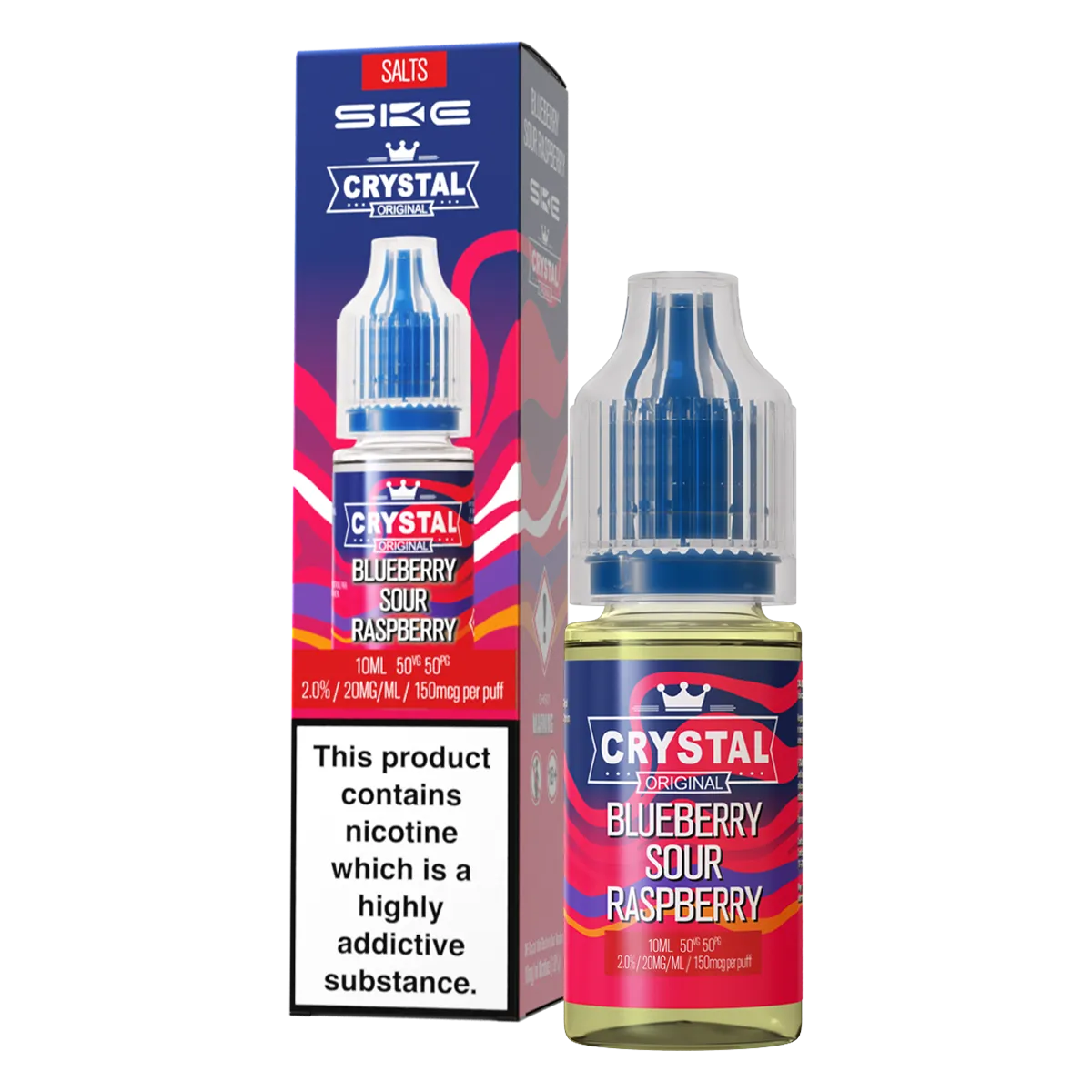 Blueberry Sour Raspberry Nic Salt by SKE Crystal 10ml