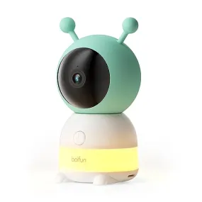 BOIFUN Additional Baby Camera Specifically Compatible with Baby 6T Video Baby Monitor, 360° Camera with Night Light, Auto Tracking, AI Motion & Sound Detection, Two-Way Audio, with Wall Mount Base
