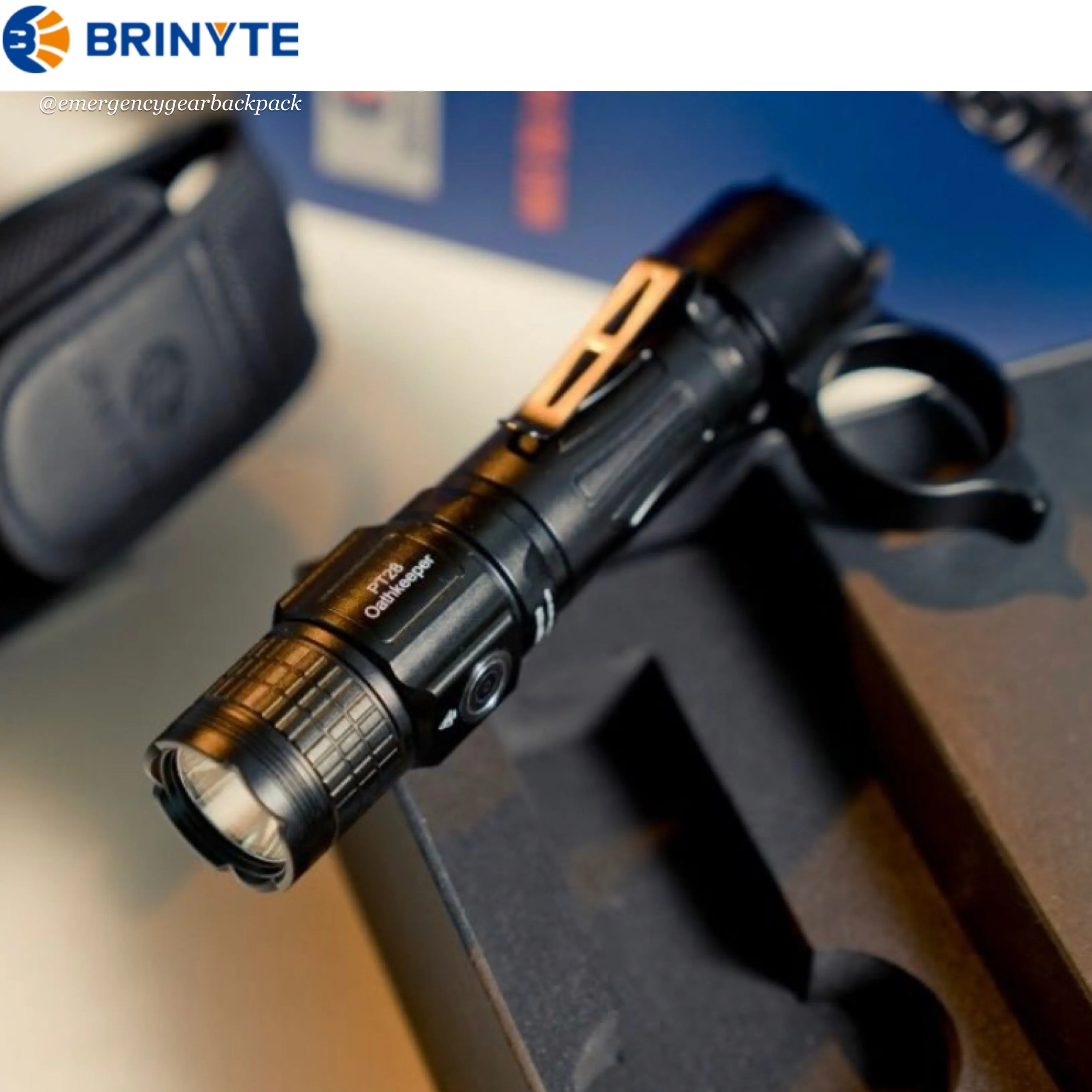 BRINYTE PT28 Oathkeeper 1600LMS 245M Tactical Flashlight