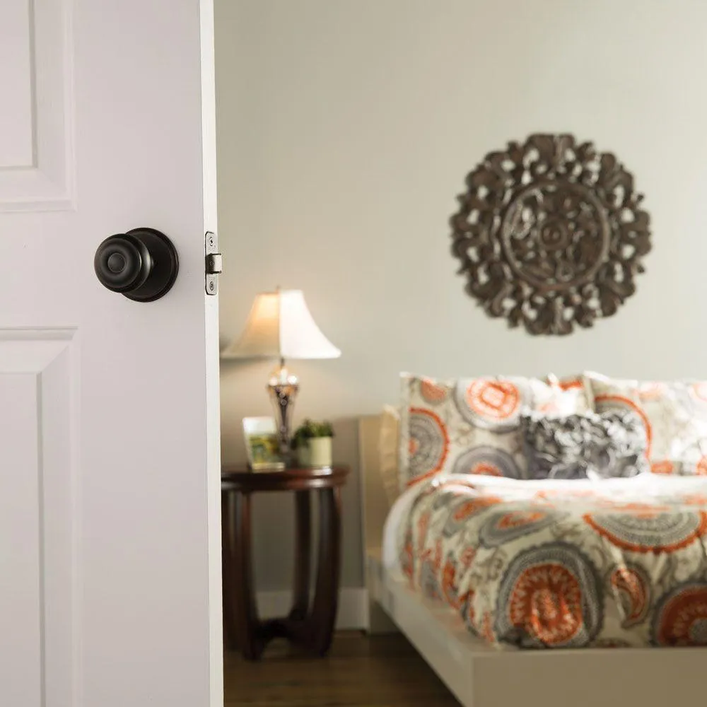 Camelot Aged Bronze Sense Smart Door Lock with Georgian Knob Door Handleset