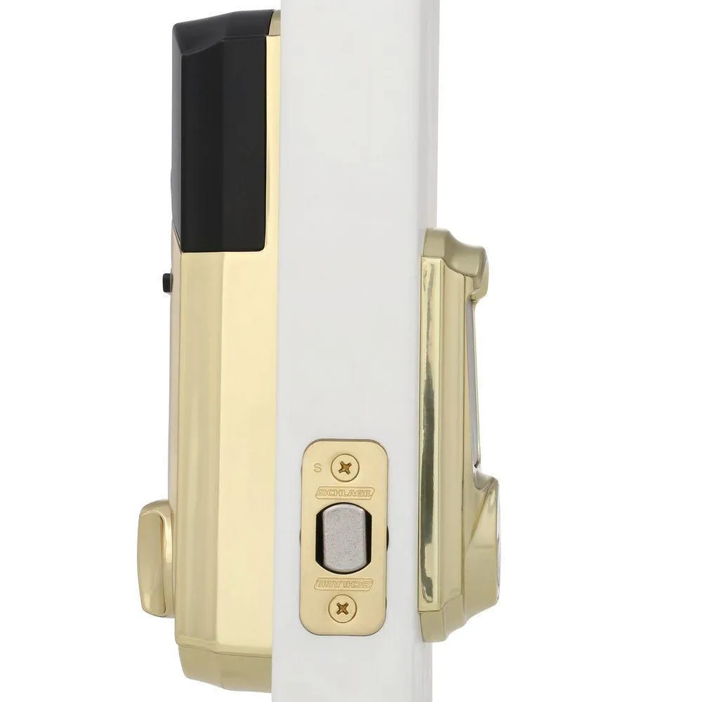 Camelot Bright Brass Connect Smart Door Lock with Alarm