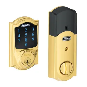 Camelot Bright Brass Connect Smart Door Lock with Alarm