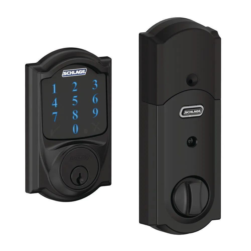 Camelot Bright Brass Connect Smart Door Lock with Alarm