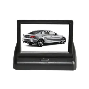 Car Video Foldable Monitor Camera Night Vision Rear View Auto