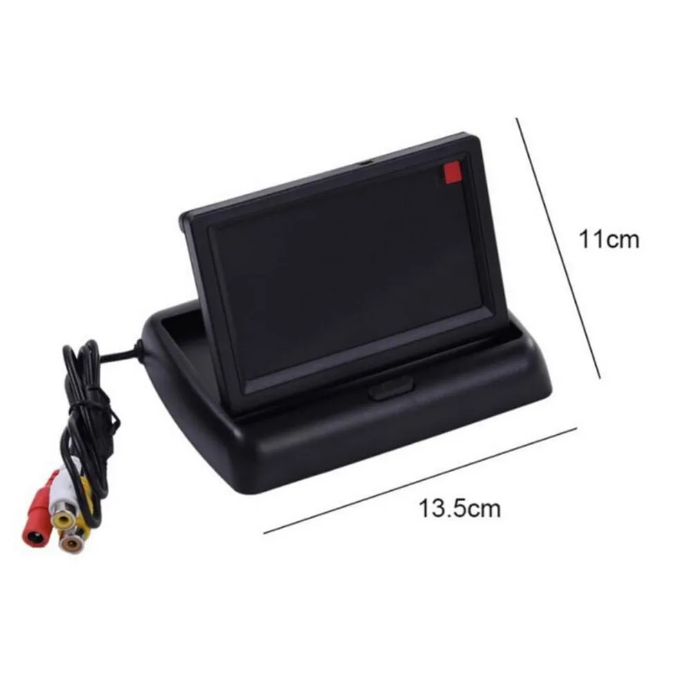 Car Video Foldable Monitor Camera Night Vision Rear View Auto