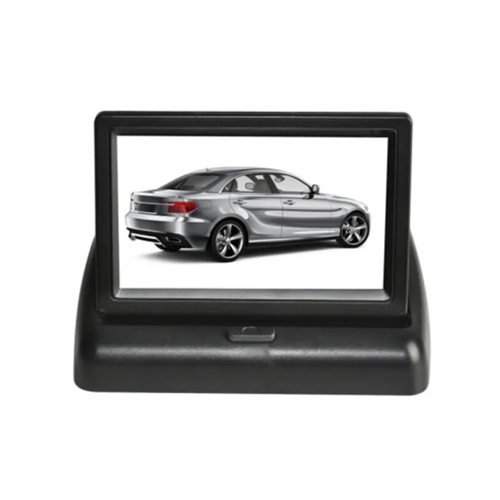Car Video Foldable Monitor Camera Night Vision Rear View Auto