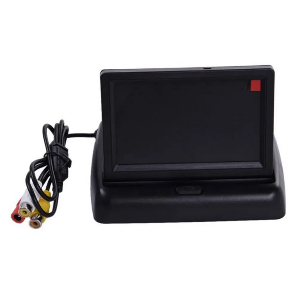 Car Video Foldable Monitor Camera Night Vision Rear View Auto