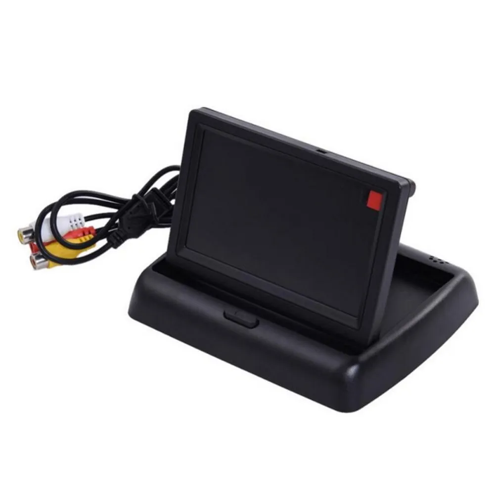 Car Video Foldable Monitor Camera Night Vision Rear View Auto