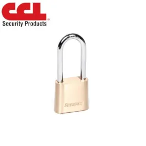 CCL - K437 4-Dial Resettable Brass Body Padlock w/ Brass Internal Parts - Optional Shackle Material