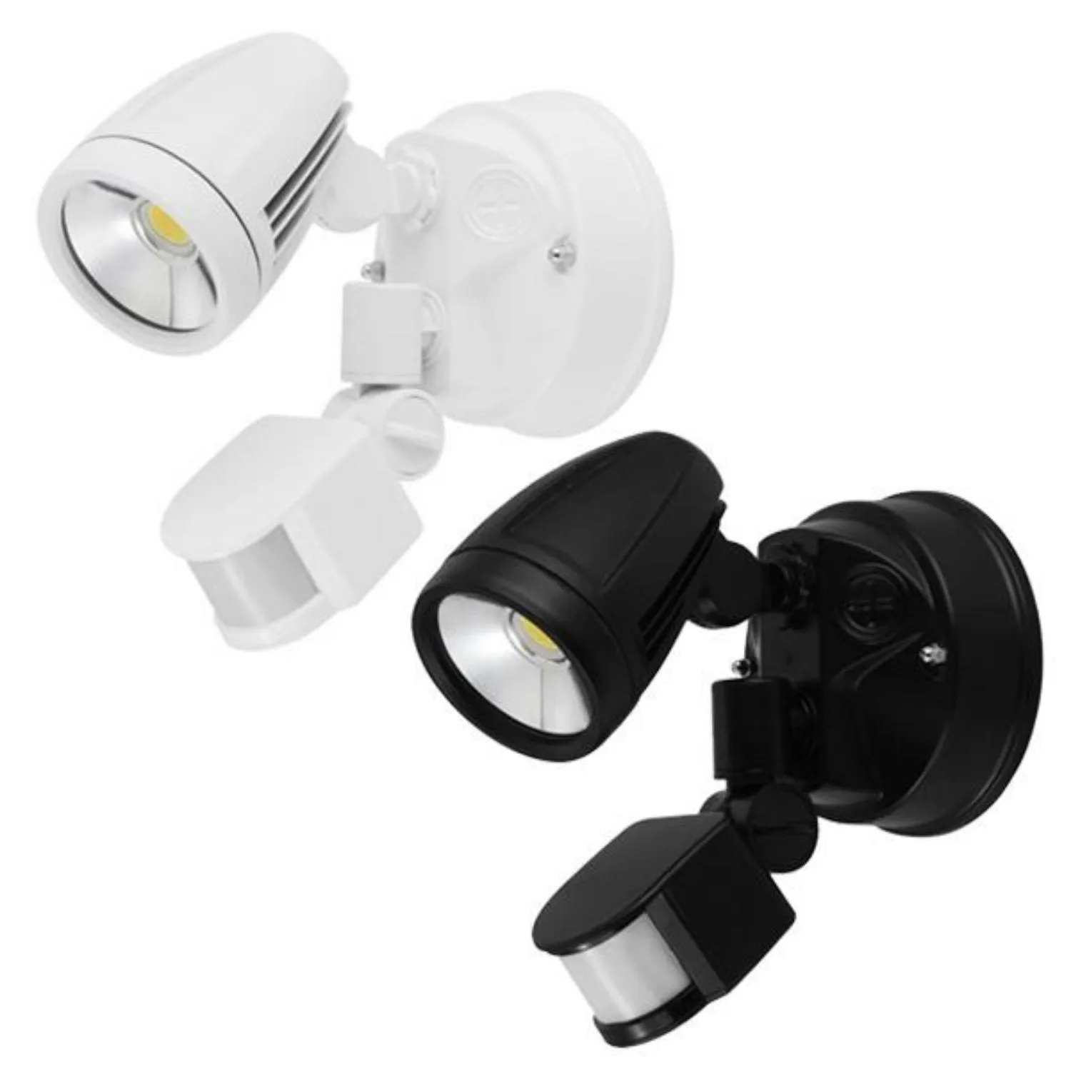 Chopper Outdoor LED Wall Light CCT 15w with Sensor in White or Black