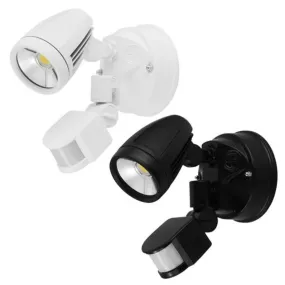 Chopper Outdoor LED Wall Light CCT 15w with Sensor in White or Black
