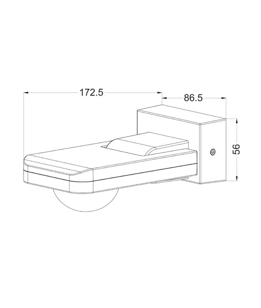 CLA SENS Adjustable Infrared PIR Surface Mounted Sensors