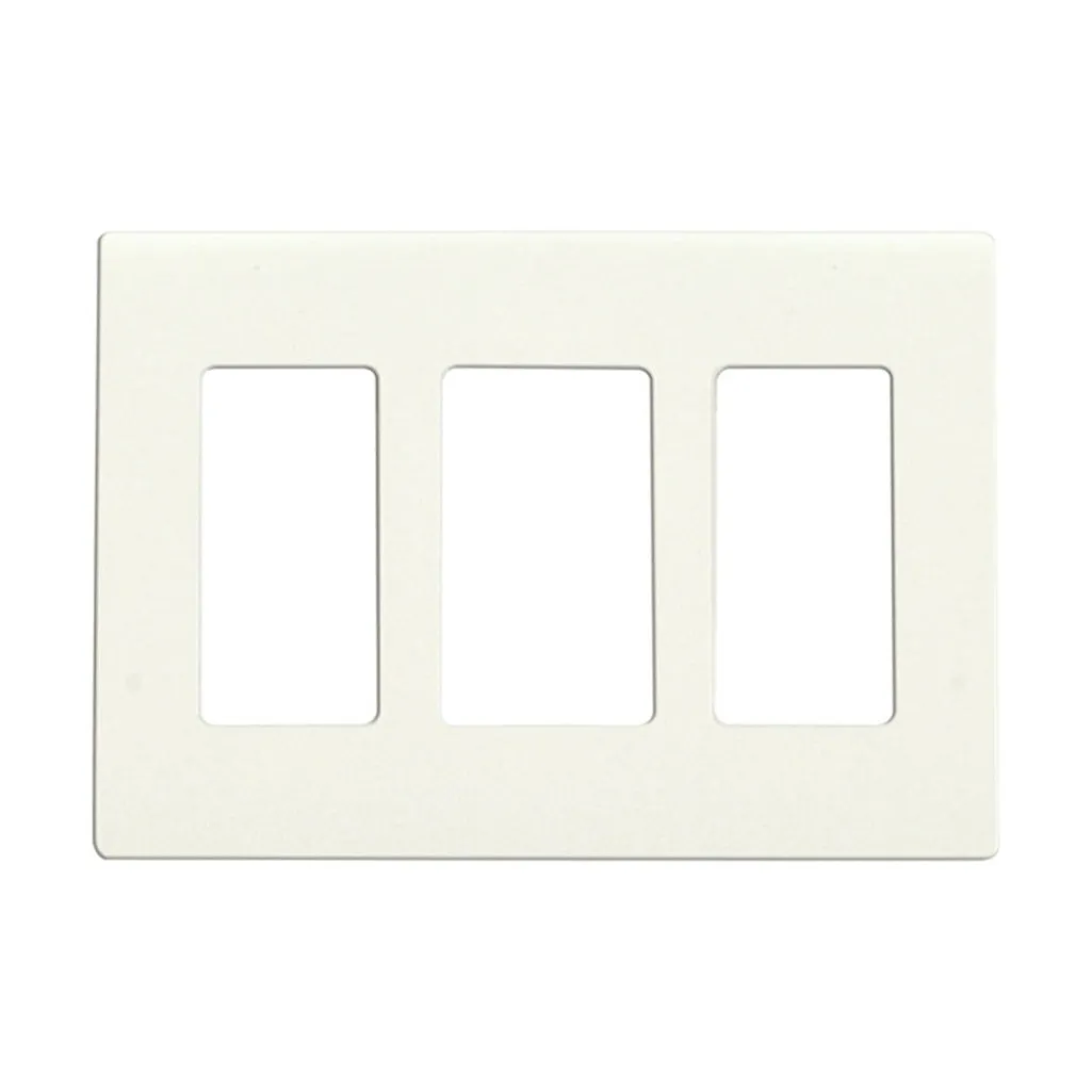 CLARO 3 GANG WALLPLATE WH