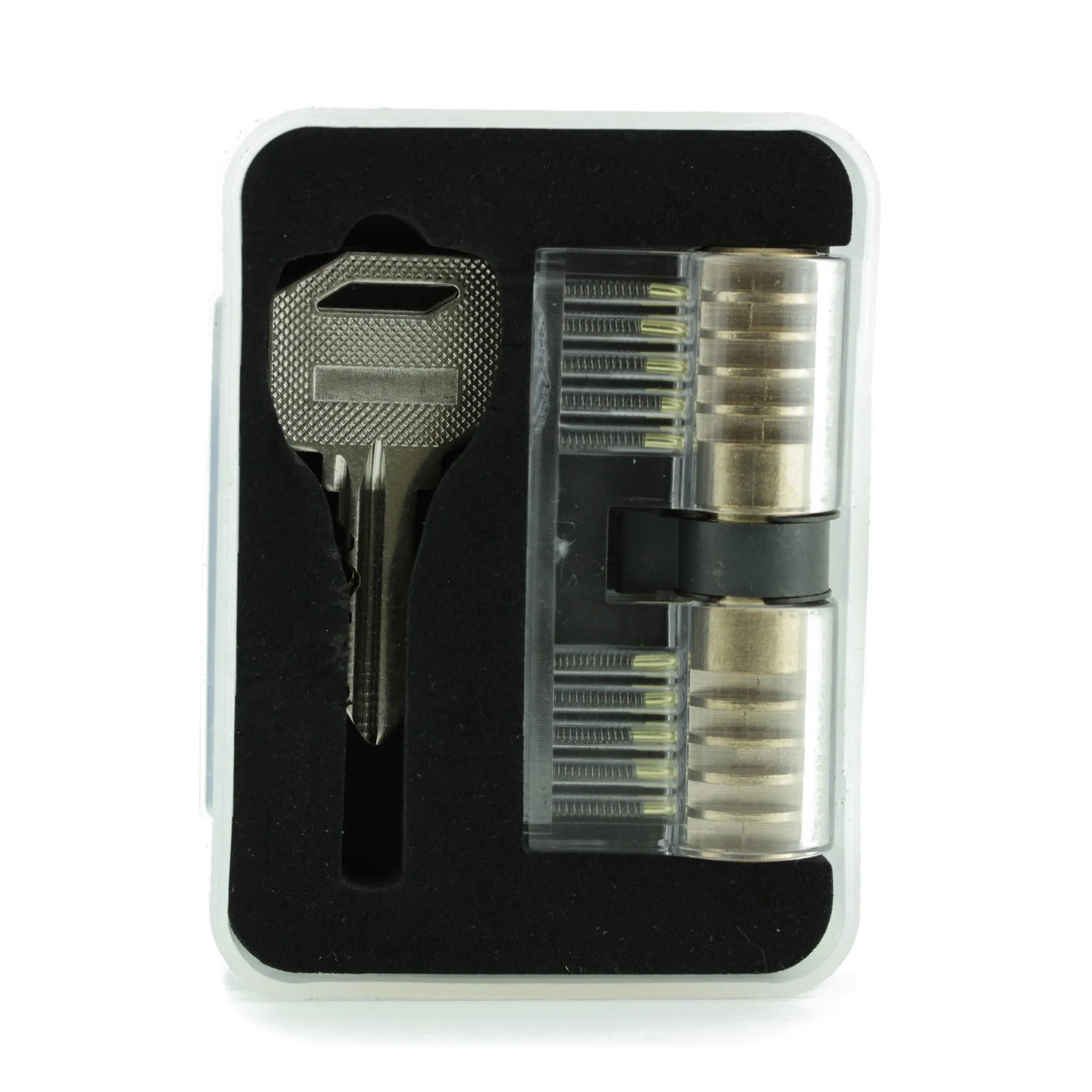 Clear Double-Sided Training Lock - Single Pin Picking Practice
